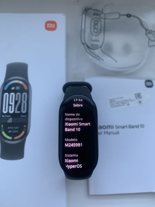 Pack Smartwatch XIAOMI mi band 10 + 3 pulseiras  + capa protetora