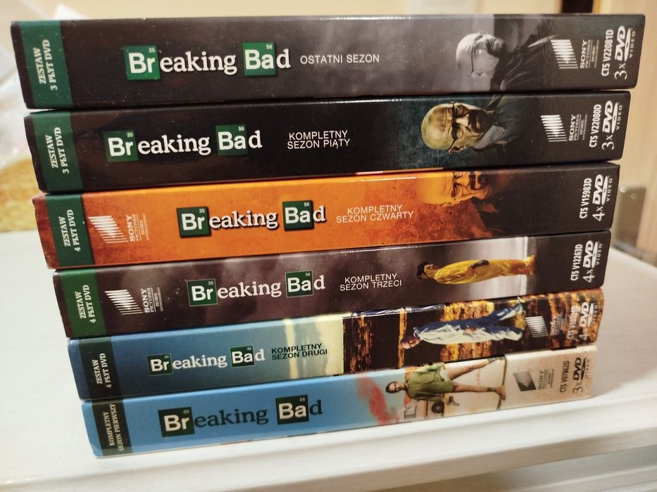 Breaking bad 1-6 DVD polskie wydanie stan bardzo dobry