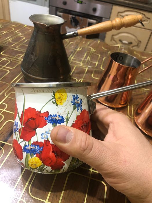 Продам турку , джезва для кофе медная и эмаль Продам