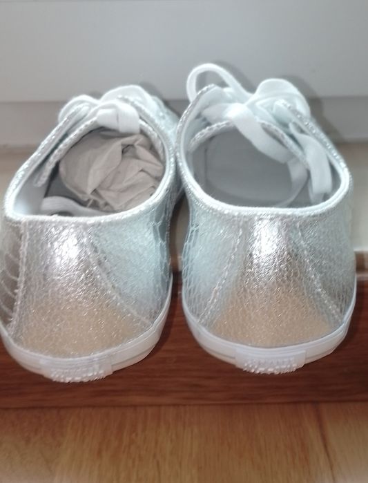 Tênis Converse All- star prateado