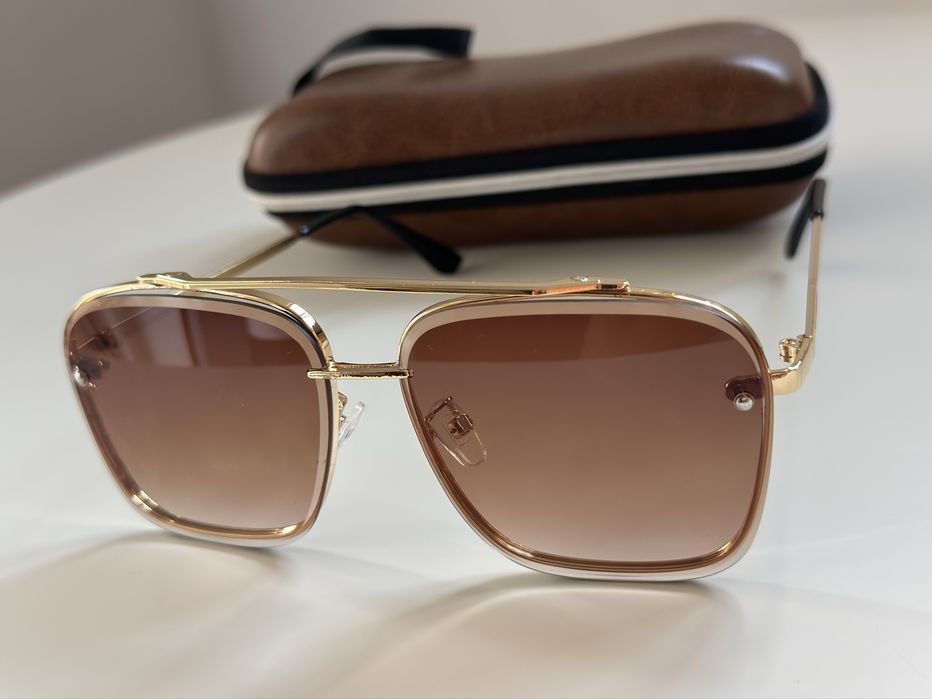 Okulary Dita mach six grand  cartier versace brazowe bez logo