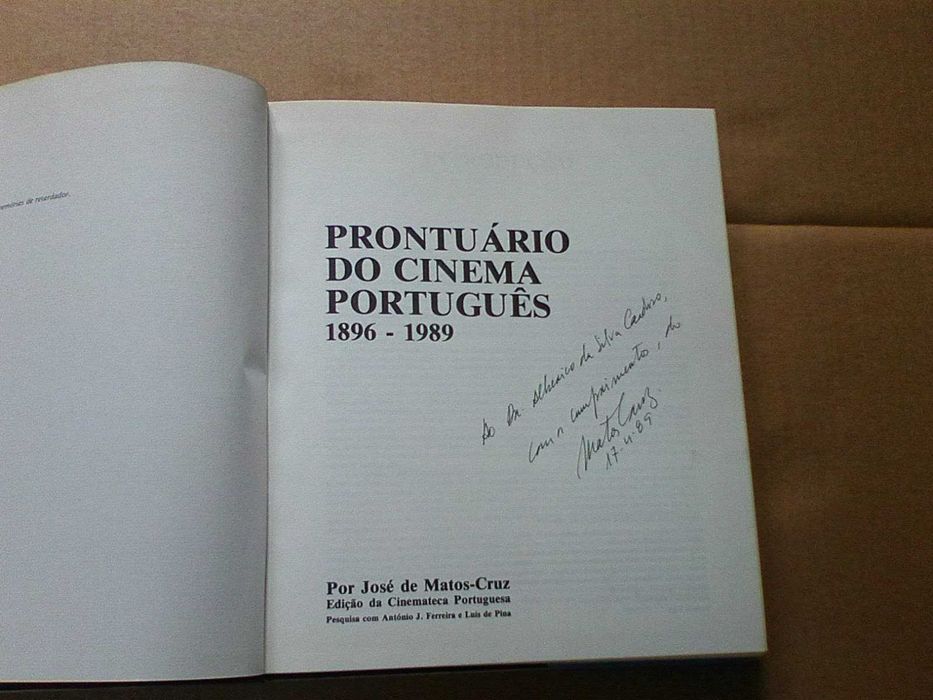 Prontuário do cinema português. 1 8 9 6 - 1 9 8 9