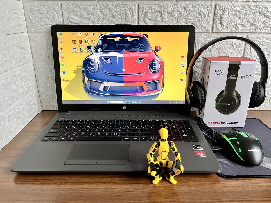 Мощный НР на Ryzen 5 с коробкой + Vega + SSD/HDD + игры + комплект