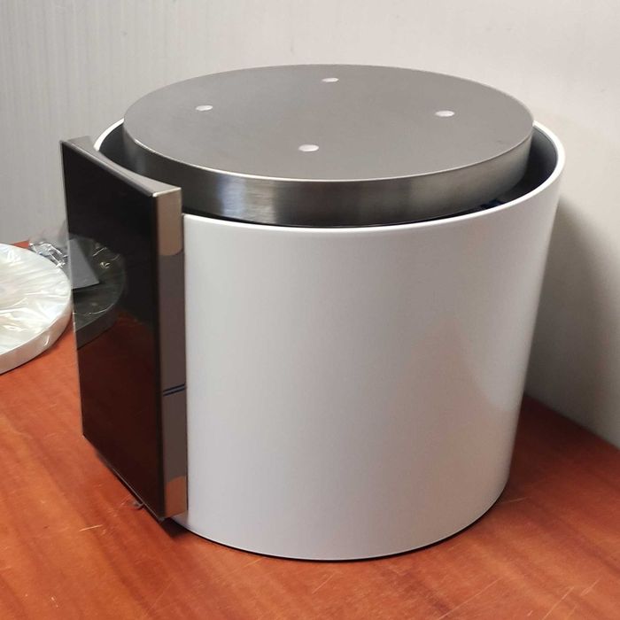 Okap wyspowy VDB ISLA GLASS WHITE 40cm 370m3/h LED 40cm Pilot 16AH41