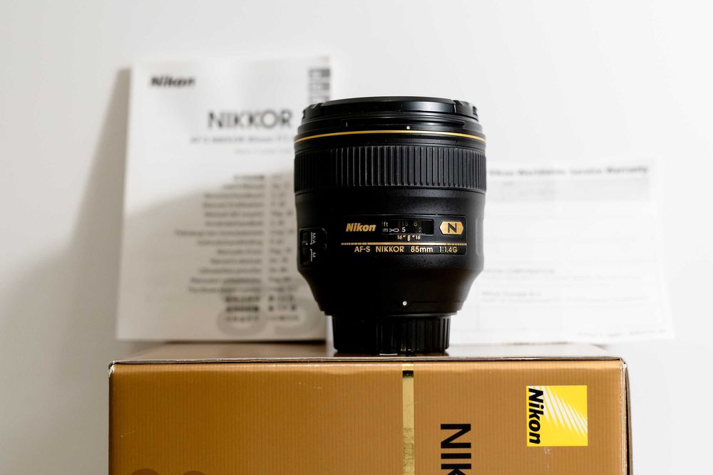 Objetiva Nikon 85mm f/1.4G (Praticamente Nova - Leia a Descrição)