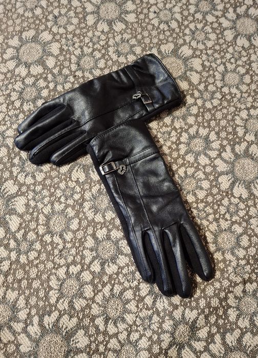 Элегантные перчатки комби