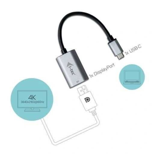 NOWY i-tec Adapter Video USB-C / TB3 HDMI Metal 4K/60Hz QHD/144Hz C31