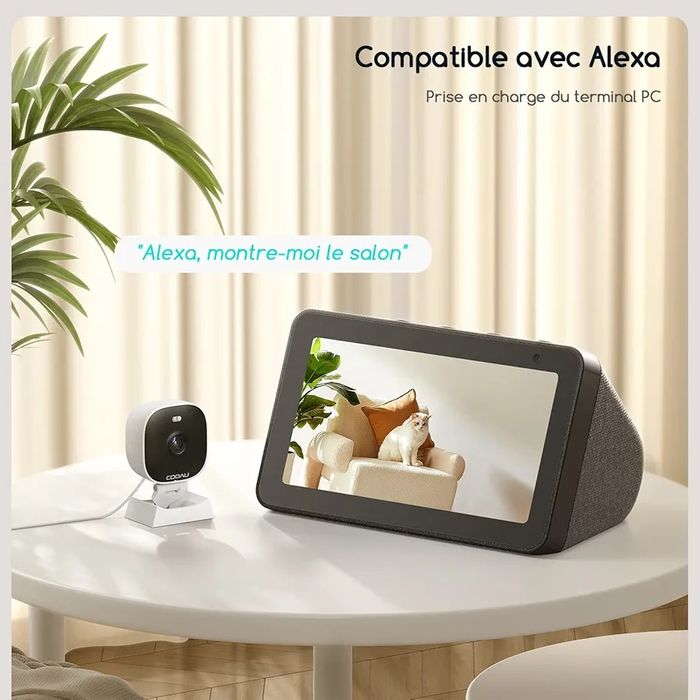 Kamera nadzoru cooau 83102k ip66 3mp 2k