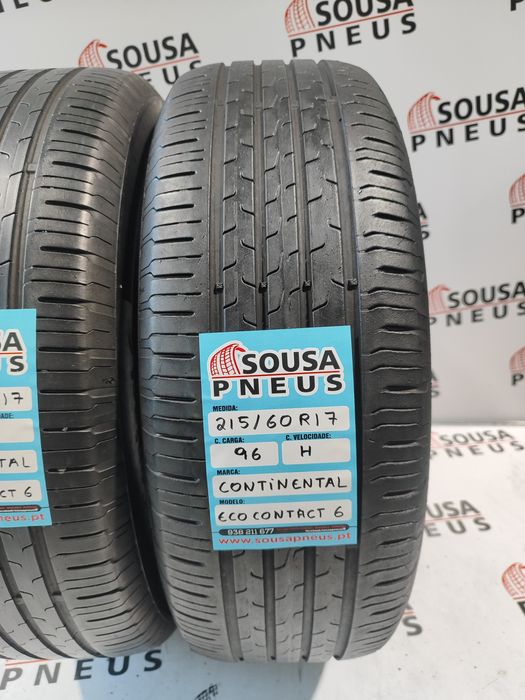 2 pneus semi novos 215-60R17 Continental - Oferta dos Portes