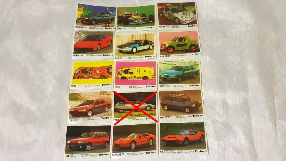 TURBO kent Obrazki Guma do żucia zestaw 121-190 oryginalne PRL 65 szt