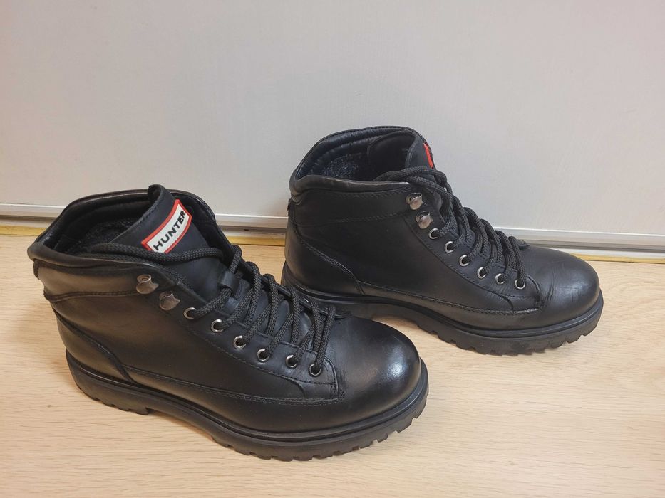 Czarne ocieplane botki Hunter 41