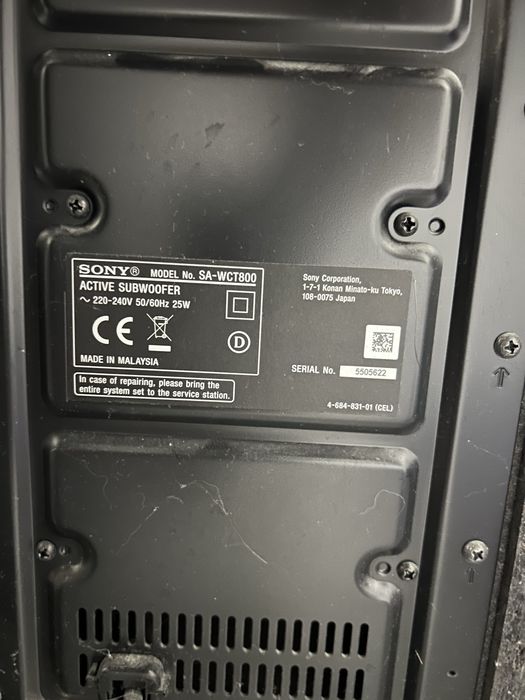 Głośniki sony  z pilotem