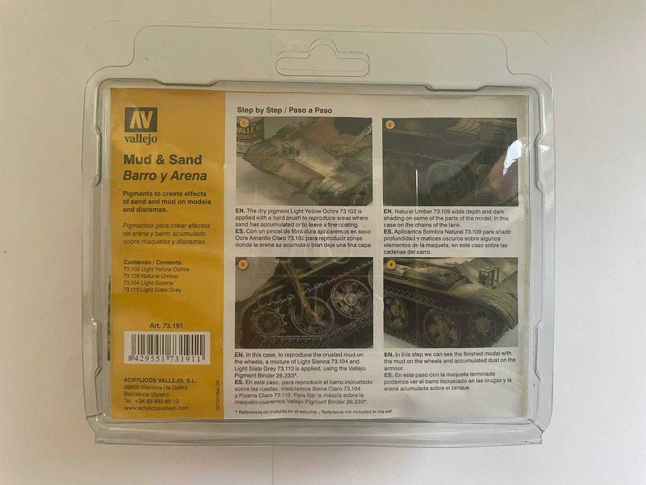 Пигменты Vallejo Mud & Sand