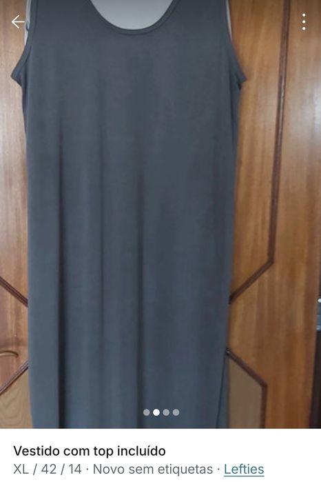 Vestido comprido com top venda separada