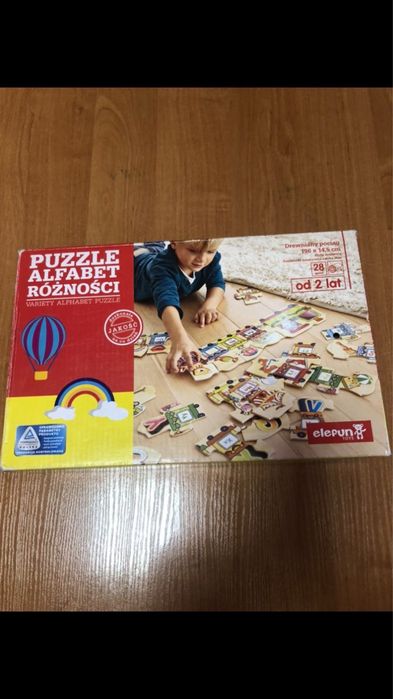 Puzzle drewniane alfabet