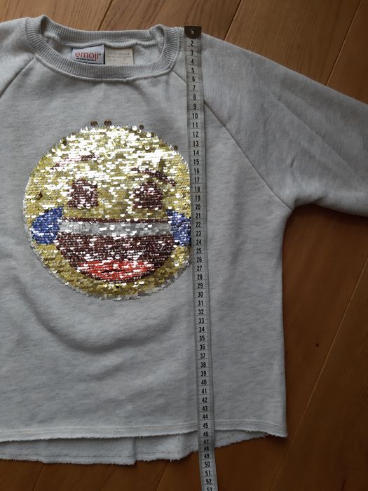 Bluza dresowa z odwracanymi cekinami Zara rozm.122