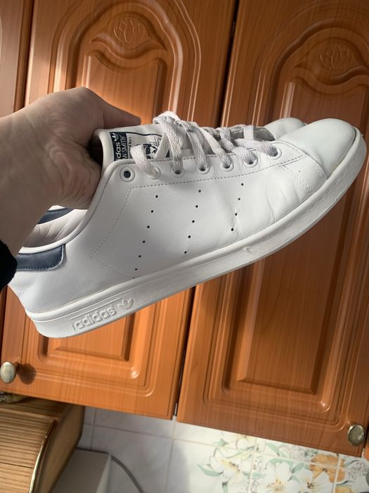Оригинальные кожанные кроссовки кеды adidas stan smith 47размер