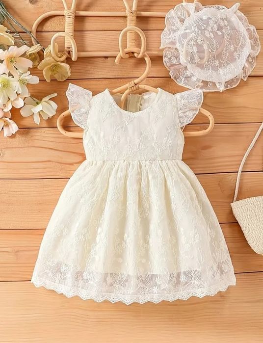 Sukienka na chrzest r.12-18m