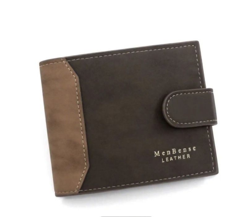 Portfel męski kawa - ciemny brąz