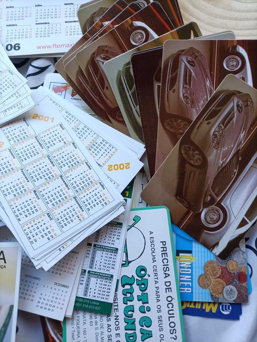 Calendários de bolso vários