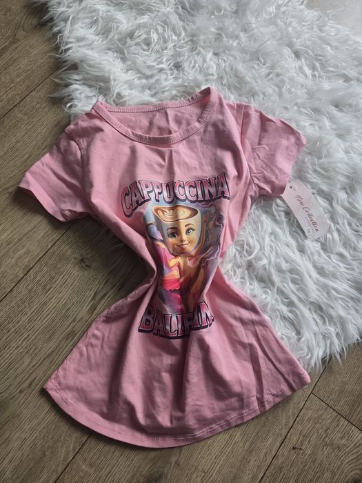 T-shirt dla dziewczynki ballerina cappuccino 8a new Collection