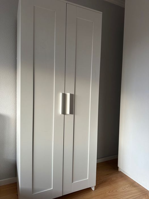 Roupeiro c/2 portas, branco, 78x190 cm