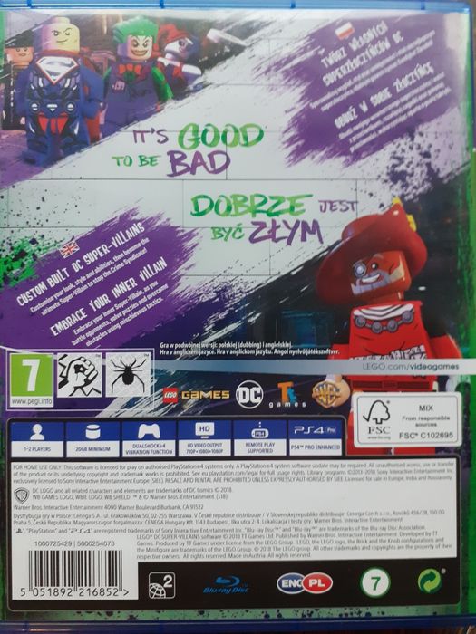 Lego DC Super Villains Złoczyńcy gra na PS4