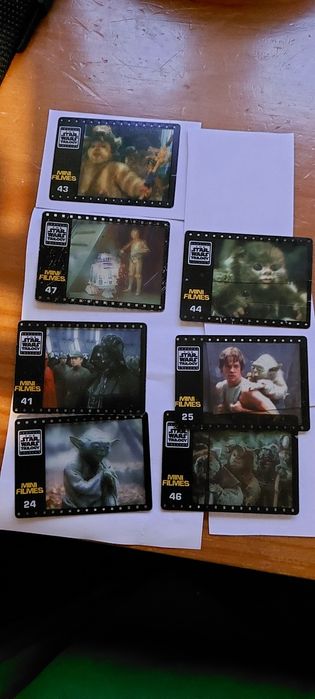 Star wars cromos e películas