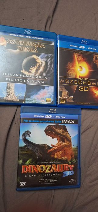 3 filmy blu ray 2 3D Nasz Wszechświat i inne