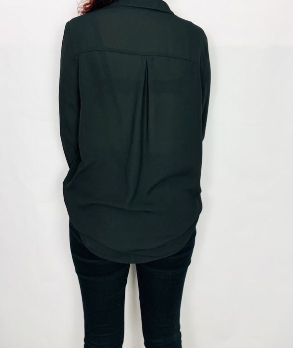 Czarna koszula z kieszeniami M 38 Cubus