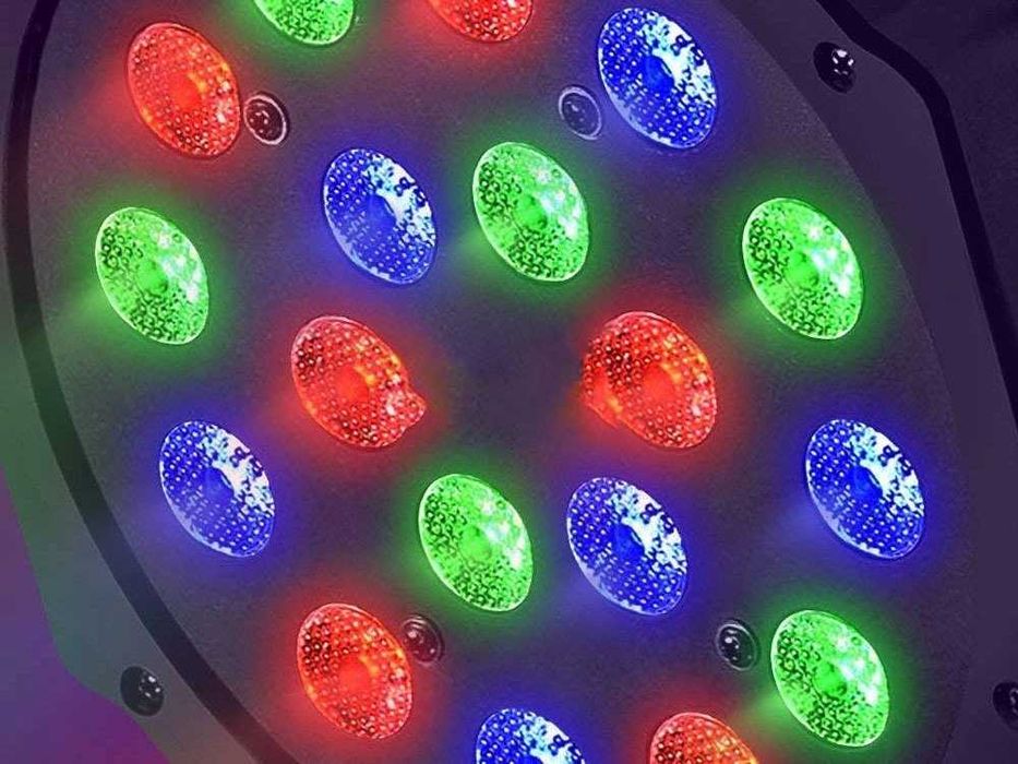 Reflektor Kolorofon Led Disco Stroboskop 18 X 3W