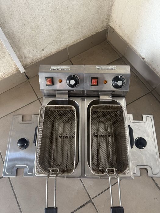 Фритюрниця Подвійна Обʼєм 4+4 Літри Професійна !!!