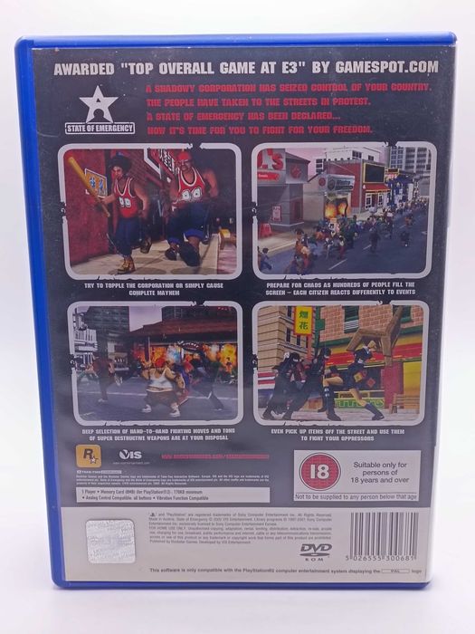 GRA State Of Emergency NA PS2 78/01/25s