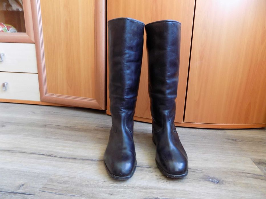 Сапоги хромовые утеплённые 42 размер ГДР новые