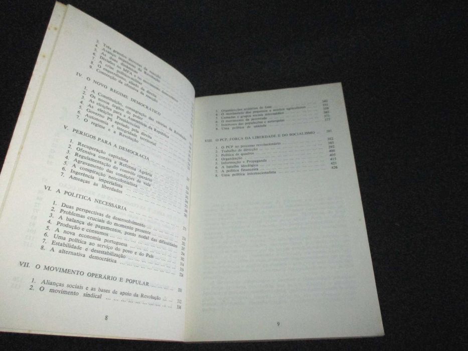 Livro A Revolução Portuguesa O Passado e o Futuro Álvaro Cunhal