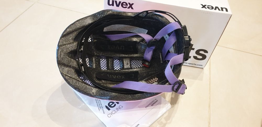 Kask rowerowy dziewczynka r 46-52 uvex