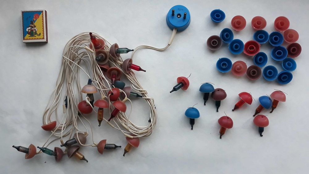 Елочная игрушка ссср гирлянда украшение для елки