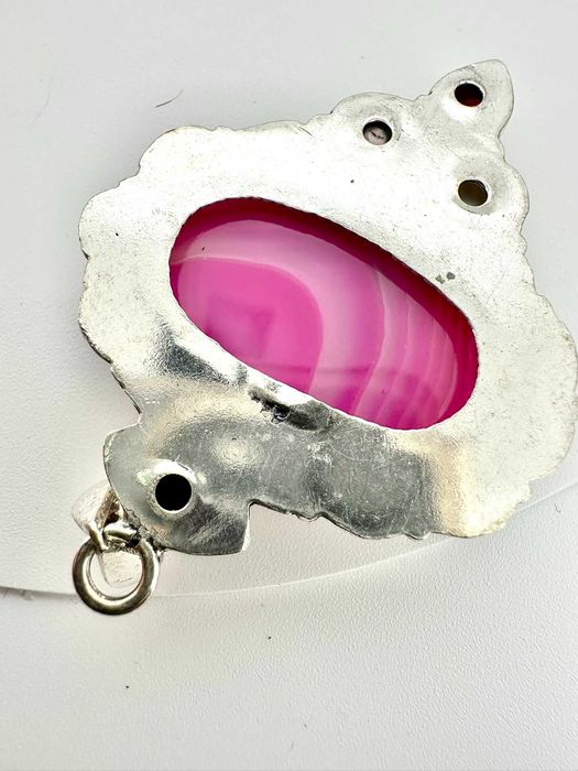 zawieszka, wisior kamień naturalny
Agat, perła, granat. Próba 925