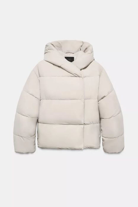 Тепла молочна куртка курточка від zara xs s l / теплая молочная куртка курточка зара