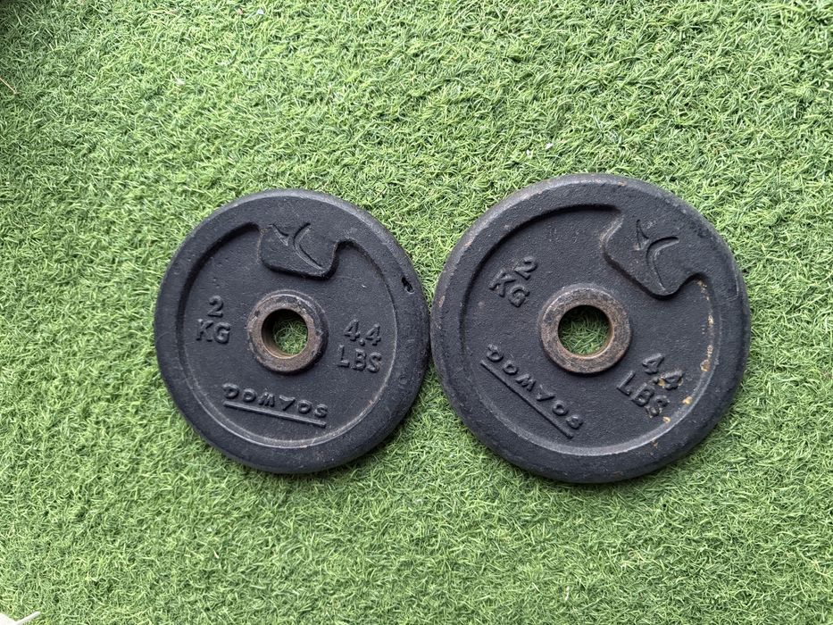 Disco de Musculação 2Kg 28 mm Ferro Fundido