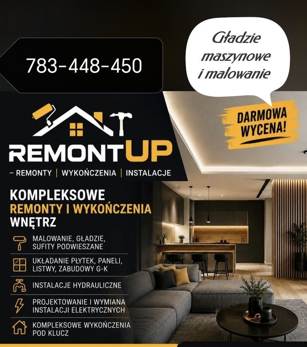 Remonty Wykończenia wnętrz wolne terminy