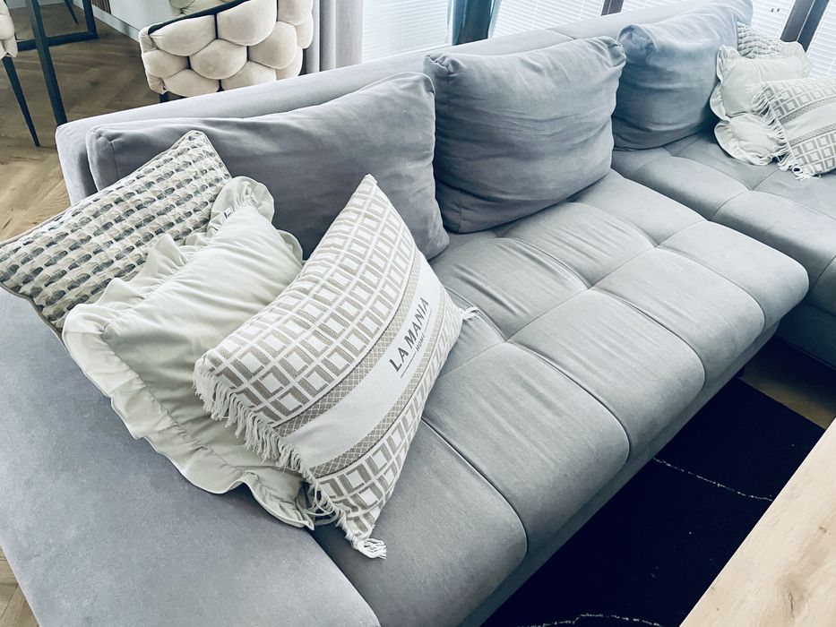 Kanapa narozna Naroznik rogowka szara duza