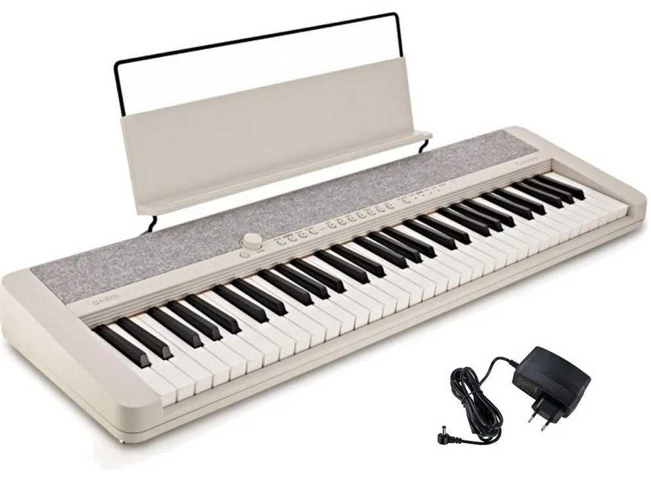 CASIO CT-S1 Białe Pianino + Statyw + Ławka + Słuchawki | ZESTAW