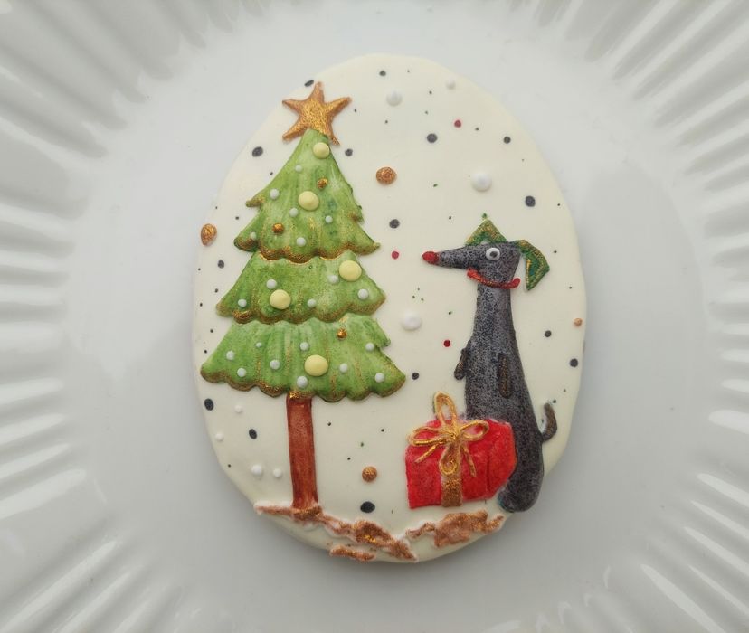 Pierniczki Gwiazdka Renifer Mikołajki Prezent dla Kociary Psiary Duże