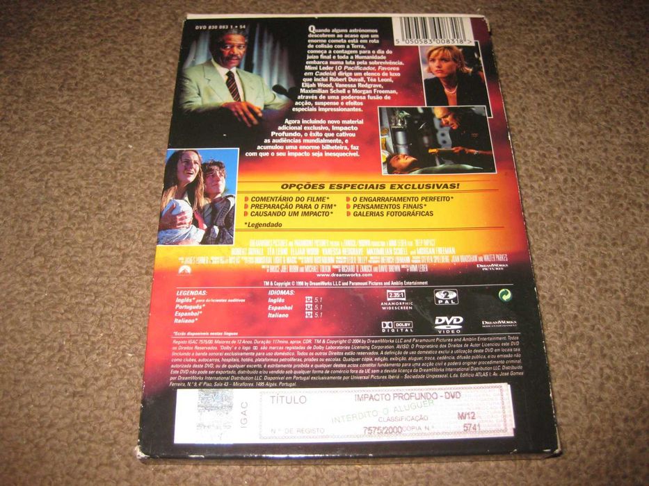 DVD "Impacto Profundo" com Robert Duvall/Edição Especial Slidepack