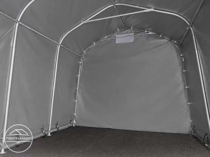 2,4x3,6m Schowek Ogrodowy Namiot garażowy PVC 800 N szary Ziemia