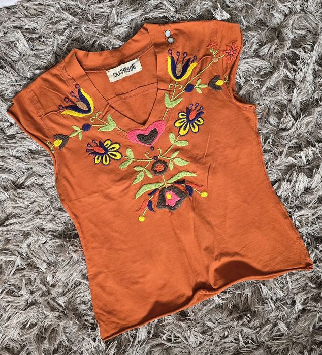 Duchesse bluzka z haftem kaszubskim rozm.M