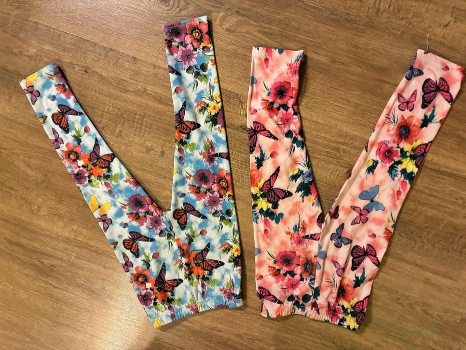 2 szt. leginsów dla dziewczynki