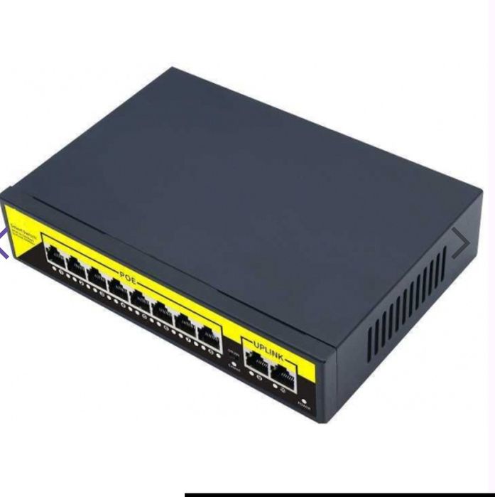 Комутатор PoE Switch Utex UT-1010B (8 РОЕ10 - 100 Мб/с ,2 Uplink - 100