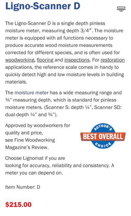 Medidor de humidade para madeiras